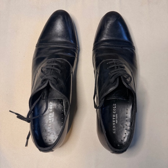 Black Cap Toe Oxfords - Picture 1 of 6